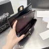 Luxurys-Handtasche WOC, kleine Umhängetasche, Designer-CC-Mini-Schwarz-Weiß-Damen-Luxus-Klassiker-Flip-Wallet