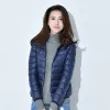 Parkas 7xl 8xl معاطف كبيرة الحجم سترات النساء شتاء جديد قصير القسم رفيع مقنعين كثيف دافئ دافئ الأزياء بطة بيضاء أسفل السترة