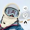 Sherpa Hood Maschera da sci Passamontagna in pile Resistente al vento Viso invernale per uomo e donna Cappello con copertura calda Sciarpa 240227