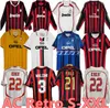 06 07 AC Retro Gömlek Futbol Formaları 95 96 97 Gullit 01 02 03 12 14 15 2006 2009 2010 Maldini Van Basten Futbol Kaka 93 94 Pirlo Ronaldinho Baggio Classic