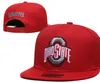 2024 All Team Fan's USA College Baseball Adjustable Ohio State Buckeyes Hat On Field Mix Order Size Closed Flat Bill Base Ball Snapback Caps Bone Chapeau