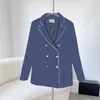 Luksusowa designerka Kobiet Blazer Kurtka Long Rękaw Elegancka kobieta formalna marka garnituru Kurtki z długim rękawem