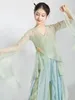 Stadiumkleding Chinese klassieke dansjurk vloeiende stijl halve rok chiffon nationaal prestatiekostuum