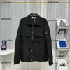 Projektant kieszonkowych Kaptena Kaptena Long Rleeve Zipper Baine Men Stones Islanmd Company Casual Coat Stones Islande Mens koszulki płaszcze CP Stones Island 456