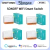 Contrôle Sonoff Minir4 Smart Switch WiFi 10a 2way Control Mini Extreme Smart Home Relay Support R5 Smate Voice Alexa Alice Google Home