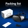 Dispositivi VRG Pro X7 Casco 3D Occhiali per realtà virtuale VR Lenti per smartphone con cuffie controller per occhiali a luce blu da 5 a 7 pollici