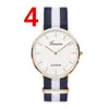 Mannen Vrouwen Horloges 40mm Quartz Nylon Canvas Band Designer Horloge Casual Kerstcadeaus Merk Horloge Unisex 1024 Hoge Quality323S
