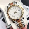 MENS Titta på Womens Watchs High Quality Watch 31/36/41mm Automatisk mekanisk rörelse Guldklocka Montre de Luxe 904L rostfritt stål Rem lysande orologio di lussso