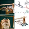 Storage Bags New Storage Bags Seamless Plastic Hanger Wholesale Dormitory Mtifunctional Clothes Drying Rack Bold With Clothing Drop De Dhkp6