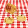 Dinnerware Sets Mini Fruit Plate Set Clothes Drying Rack Serving Dish Snack Creative Tray Household Metal Banquet