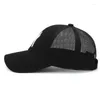 Cappellini da baseball estivi unisex donna uomo baseball maschio femmina cappelli snapback in rete traspirante nero berretto sportivo casual per