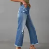 Calças de brim femininas soltas perna larga casual alargamento calças jeans retas mulheres vintage 90s y2k roupas de cintura alta feminino streetwear