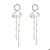 Boucles d'oreilles Fashion Shell Perle Gland Goujons Boucle D'oreille Pour Femmes Classique Élégance Bijoux Cadeaux De Fête Livraison Directe Otfwl