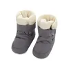 Moeder Kids Baby Schoenen Babyschoenen Unisex Winter Warme Laarzen Voor Baby Nepbont Innerlijke Sneeuw Peuter Prewalker Bootie 240227