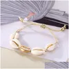Charm Bracelets Vintage Boho Shell Conch Rope Chain Anklets Bracelet For Women Beach Ankle Jewelry Gift Leg Foot Anklet Drop Delivery Otoky