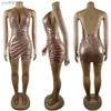 Basic Casual Dresses Deep Sexy Sequin Dress Solid Golden Bodycon Winter Christmas Dress Elegant Black Vestidos 240302