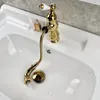 Bathroom Sink Faucets Pull The Faucet Under Basin All Copper El Cabinet Ceramic Handle And Cold