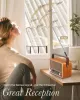 Hoparlörler Prunus J120 Klasik Vintage Retro Style AM/FM/SW Radyo Bluetooth 5.0 Hoparlör Ahşap Radyolar 1800mAH Şarj Edilebilir Pil