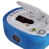 Player Portable CD Boombox Music Player AM FM Radio med headsetstereo -högtalare, fjärrkontroll, toppbelastningskidor, vuxeninlärningsspråk