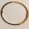 Bangle Thin Love Bangl 18K Gold Plated Small Bangles The Details Are Consistent With Official For Woman Designer Replica T0P Material Otkcd