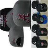 2024 Tous les fans de l'équipe USA College Baseball réglable Alabama Crimson Tide Chapeau sur le terrain Mix Taille de commande Fermée Flat Bill Base Ball Snapback Caps Bone Chapeau a2