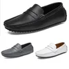 Zapatos de vestir primavera otoño verano gris negro blanco para hombre bajo top transpirable suela suave zapatos suela plana hombres GAI-22