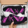 Casual Shoes InstantArts Pink Barber Equipment Design Lätt utomhus Black Lace Up Basketball Zapatos Planos