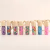 Bottles 10pcs/lot 5ml mini screw print perfume bottle polymer clay empty small perfume refillable bottle Car Pendant Personalized Gift