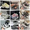 Casual Channells Schoenen Vintage Suède Reflecterende Designer schoenen Heren Dames Sneakers Runner Lace Up Goud Zilver Platte Trainer Mesh Nylon 35-42 maat