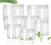 Bouteilles 20pcs / lot 50/80/100/120/150 ml / 200 ml / 250 ml Plastique vide Clean Clear Cosmetic Makeup Container Jar Sample Contain