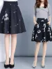 skirt Women's Basic Skirt Versatile Stretchy Flared Casual Mini Skater Skirt Red Black Green Blue Short Skirt 2023 New