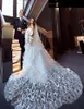 Nova imagem real borboleta véus de noiva branco puro tule camadas duplas crepe longo véu véus de casamento em estoque acessórios de noiva 1397310