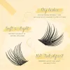 まつげQuewel Lashes Kit Kit 144pcs DIYクラスターラッシュフェイクミンクラッシュボンドとシール接着剤防水ラッシュ接着剤リムーバーゴールデンラッシュTweezer