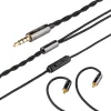 Zubehör Tripowin Zombur 4N Hochreinheit Ofc Sauerstofffreies Kabel HiFi -IEM -Kabel mit Mikrofon -Baumwollgarn Außenschicht für den Audiophilen Ersatz