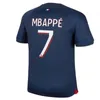 24 25 Soccer Jerseys Maillot de Foot Mbappe Hakimi Marquinhos Verratti Paris Football Shirt 2023 2024 Sergio Ramos Fabian Psges Hommes Men Kids Football Jersey Kit