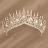 Nieuwe barokke bruids kroonhoofdtooi voor vrouwen Rhinestone mode schoonheidswedstrijd bruiloft haaraccessoires