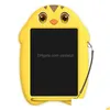 Tavolette grafiche Penne Tavoletta grafica per cartoni animati Lcd da 8,5 pollici Elettronica Ding Iti Colorf Sn Pad per scrittura a mano Pad Memo Board per bambini Dh9Av