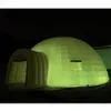 Tente Igloo gonflable blanche géante Portable, dôme extérieur, Wigwam de fête avec souffleur d'air pour la publicité et la décoration