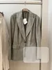 Designer femmes Blazers Brunello cuccinelli veste femme printemps classique costume veste manteau avec poches
