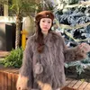 女性の毛皮の冬の女性コートライトショートファッションふわふわジャケット韓国柔らかい暖かいフェイクロングビルスC75