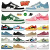 Designer Stask8 Sta Sapatos Casuais Sk8 Baixo Homens Mulheres Patente Couro Preto Branco Camuflagem Skateboarding Esportes Ly Sneakers Treinadores Ao Ar Livre Tubarão