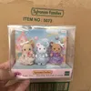 Sylvanian famílias anime menina figuras bebê série figura conjunto de móveis pvc estátua modelo boneca coleção ornamentos presentes brinquedos 240301