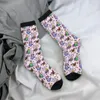 Chaussettes pour hommes, perruches de printemps, calopsitte rose, unisexe, randonnée d'hiver, Style Happy Street, chaussettes folles