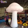 6mh (20 pés) com plantas de simulação personalizadas do soprador cogumelos infláveis com luzes de brinquedos esportivos de inflação artificial para decoração de eventos de festa