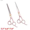 Ciseaux Ciseaux Ciseaux Ciseaux à cheveux 5.5 6 7 Japon Acier Ciseaux de coiffure professionnels Ciseaux de coiffeur amincissants Ensemble Ciseaux de coupe de cheveux 440C Sc 240302