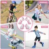 Ginocchiere per bambini Gomitiere Protezioni Set di equipaggiamento protettivo Equipaggiamento di sicurezza per pattini a rotelle Ciclismo Bici Skateboard Scooter Equitazione Sport 240227