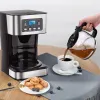 Gereedschap 950 W elektrisch koffiezetapparaat 12 kopjes automatisch druppelkoffiezetapparaat met koffiepot 220 V automatische warmhoudfunctie thuiskantoor gebruik