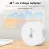 Control Tuya ZigBee 3.0 Temperature And Humidity Sensor Remote Monitor By Smart Life APP Battery Powered Work With ALexa Google Home