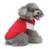 Hondenkleding Jas met ritssluiting op de borst voor honden Katoenen jas Glow Kleine en middelgrote kleding Chihuahua Tractiebenodigdheden Winter