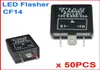 50PCS CF14 JL02 LED-knipperlicht 3-pins elektronische relaismodule Fix Auto Motor LED SMD-richtingaanwijzer Fout knipperend knipperlicht 12V 004421408